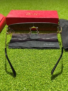 Cartier Men’s Sunglasses in Gold and Black accents with Color Lense
